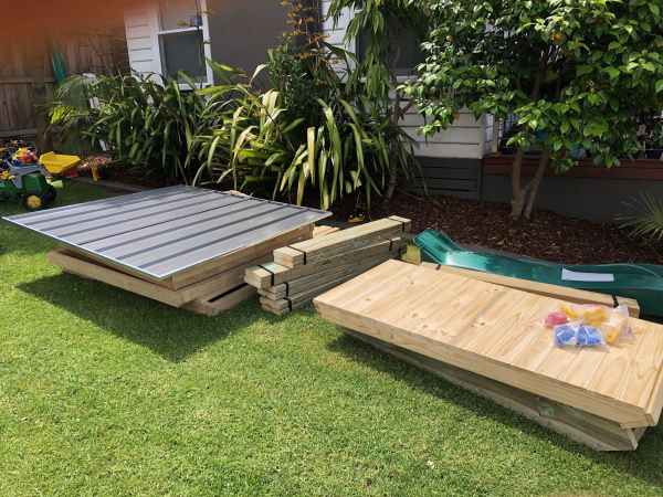 Pre-assembled Timber Shed Panels for Installation