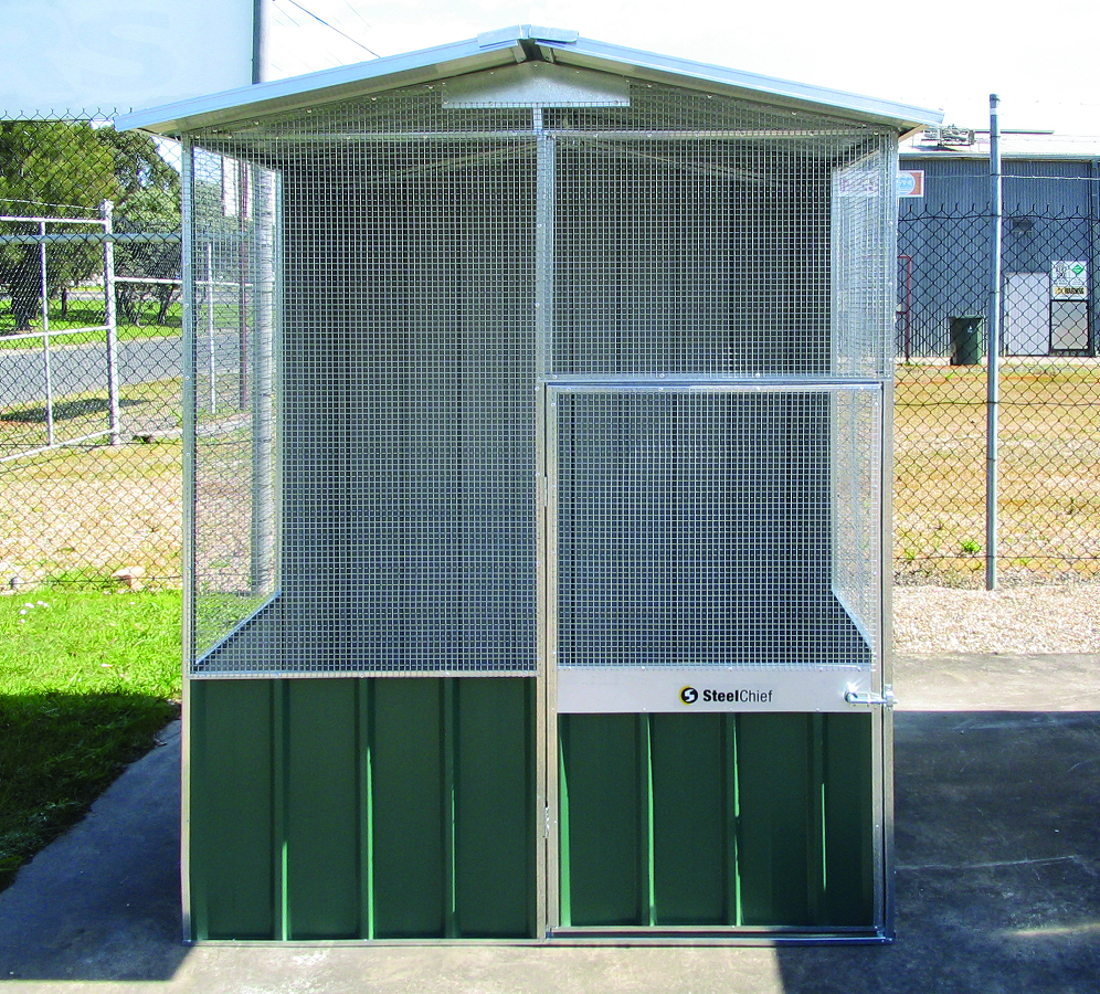 Wire in Gable End Bird Aviaries - Custom Made in Australia | SteelChief