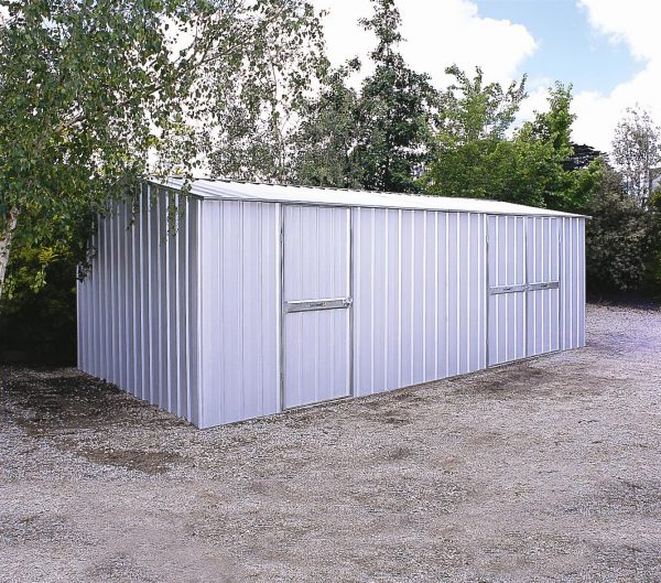Zinc Garden Shed With Gable Roof