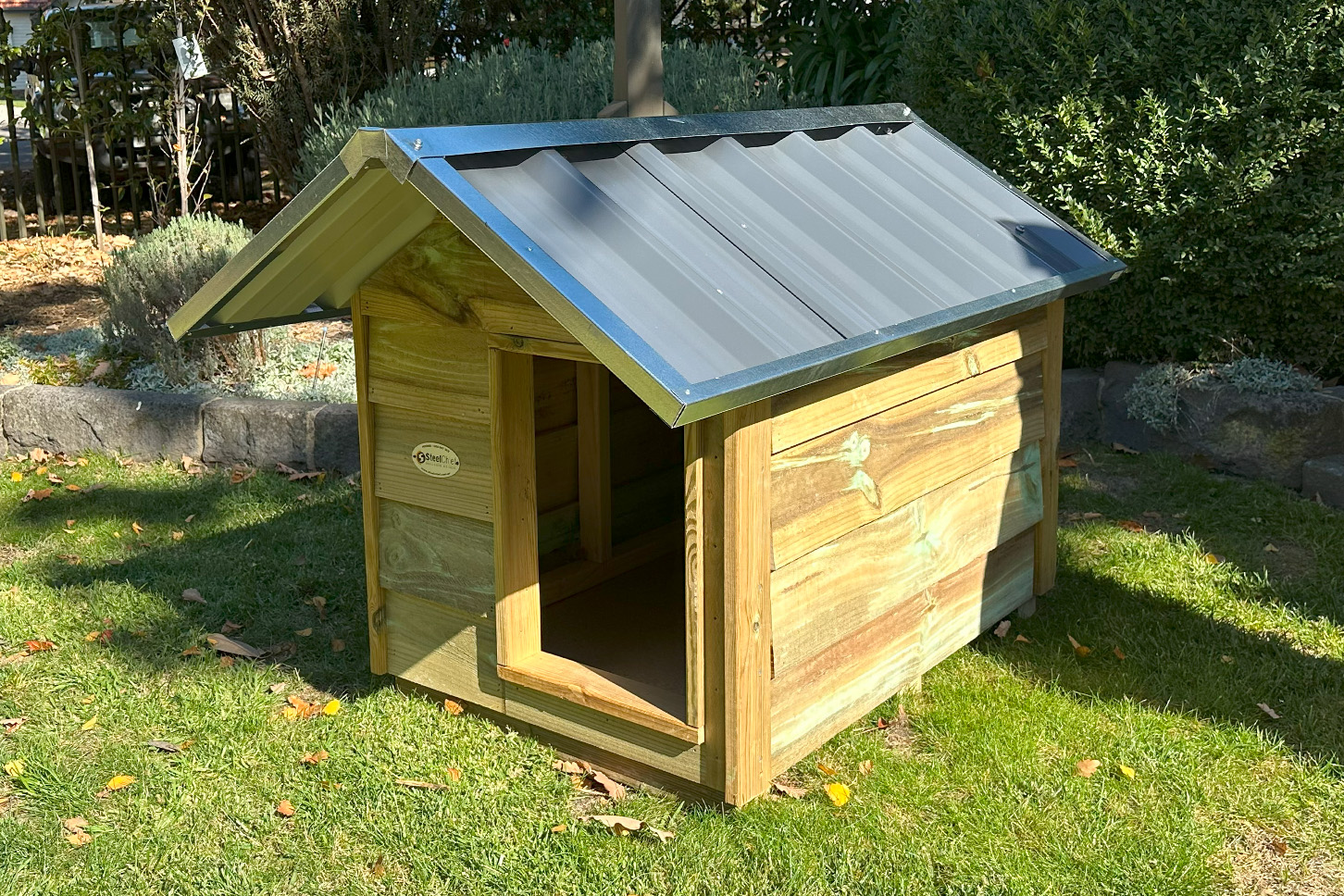 Timber Dog Kennel (Gable Roof) – Eco-Friendly & Durable - SteelChief