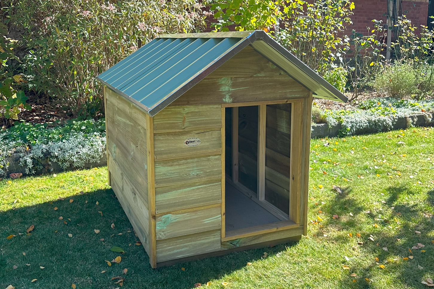 Timber Dog Kennel (Gable Roof) – Eco-Friendly & Durable - SteelChief