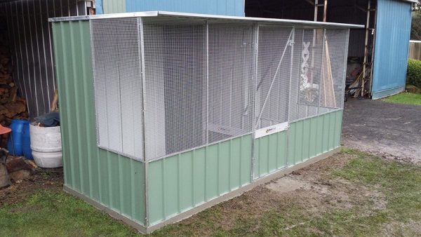 Aviary or Chicken Coop with Divider