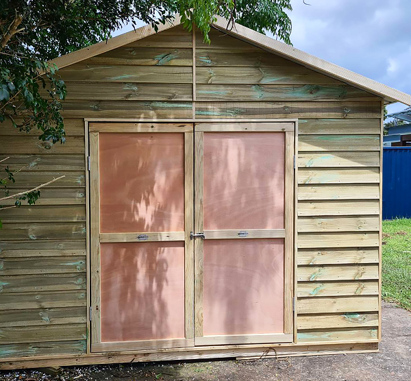 SteelChief Timber Shed with Double Doors