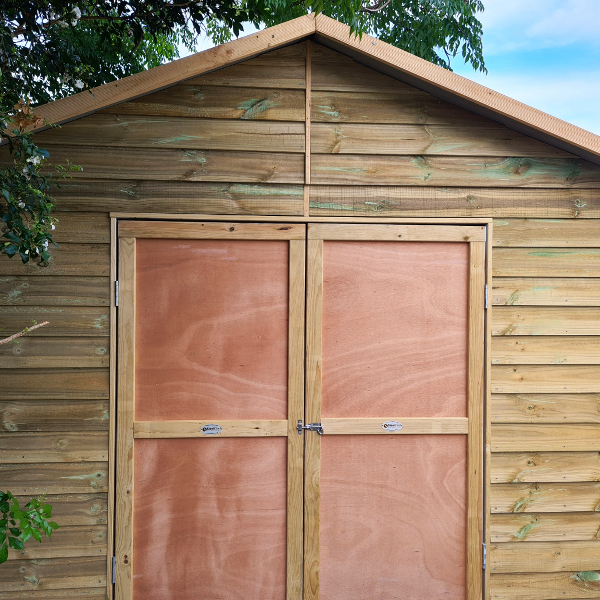 Timber Shed with Double Doors